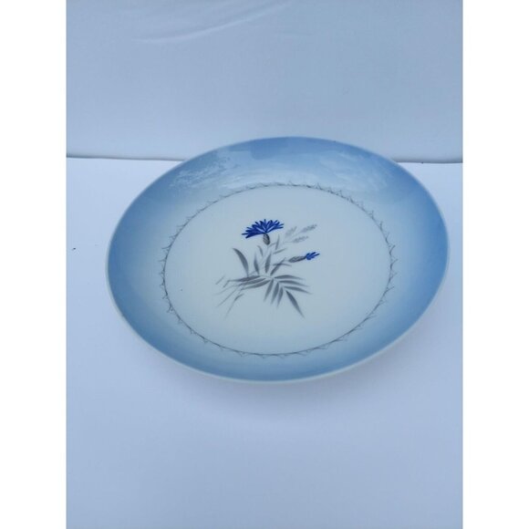 2 Bing & Grondahl Cornflower 7" Coupe Soup Bowls VGC Kjobenhavn Denmark - Picture 2 of 3